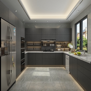 Mueble de Cocina Multifuncional Moderno de Lujo, Mueble de Restaurante de Madera Contrachapada, Impermeable y Ecológico - Product Image 1