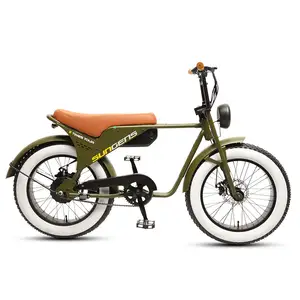 TXED48Vリアハブモーター電動自転車20インチファットタイヤ電動バイク自転車