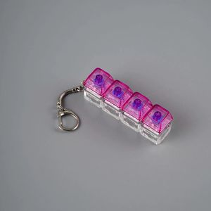 Llavero LED Portátil Colorido Goldshine, Juguete Antiestrés Totalmente Transparente de Cuatro Llaves, el Más Vendido, Moderno, <span class=keywords><strong>para</strong></span> Fiestas, Luminoso - Product Image 4