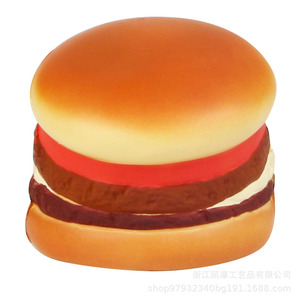 Cartoon Food Multi Layer Burger Pu Foam High <b>Rebound</b> Fidget Toy For 2 To 4 Years Unisex - Product Image 2