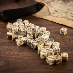 Artisan Crafted Bone <b>Dice</b> <b>Set</b> for Dungeons and Dragons RPG - Product Image 4