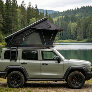 High Quality Roof Tent 1-3 Person Luxury Rooftop Tent Hard Shell Aluminum Shoe Bag Roof Top Tent For Car Rooftop Camping - Product Image 5