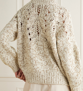 Suéter <span class=keywords><strong>de</strong></span> Lana Tejido Personalizado <span class=keywords><strong>para</strong></span> Mujer, Estilo Jacquard, Talla Grande - Product Image 3