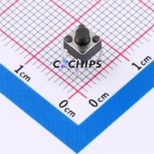 SMG-02-H045A1 Tactile Switch Through hole Component (THT)-4P,4.5x4.5mm Switch Single Pole Single Throw Round Button 2.5N 4.5mm - Product Image 1