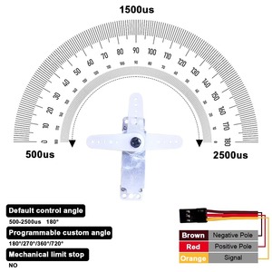 PTK7308Plus Servo Mini Glider Entièrement Métallique 4mm pour Aile Battante d'Oiseau Biomimétique, Pièces d'Avion RC Sg90 6.5kg Unisexe - Product Image 3