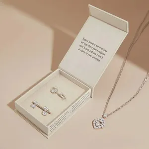 Thiết kế mới tùy chỉnh sản phẩm mẹ giấy kraft Cá Nhân Nhỏ đồ trang sức đóng gói Hộp quà tặng - Product Image 1