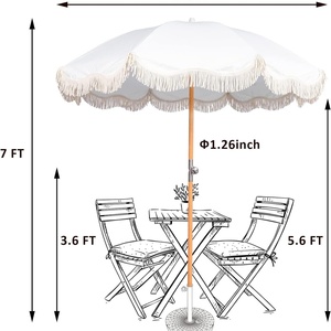Hot Sale Custom Promotional UV Protection Portable Beach Parasol Waterproof Outdoor Advertising 2*2 Meters Parasol - Product Image 4