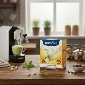 96 Capsule Solubili al Pistacchio Borbone per Caffè, Tè ed Espresso, 0,17g/Capsula - Product Image 2