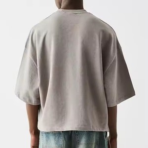 T-shirt da <span class=keywords><strong>uomo</strong></span> in cotone 100% di alta qualità, vestibilità ampia, pesante 300 g/m², taglio corto oversize, tinta unita, maniche a <span class=keywords><strong>mezza</strong></span> lunghezza, personalizzabile - Product Image 5