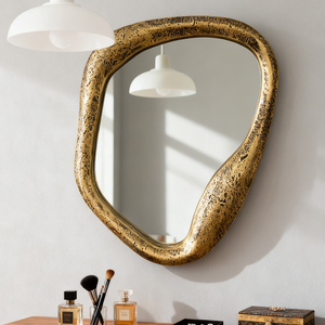 BOLIDE Custom-designed Retro-style Polyurethane Framed 4mm Thick Irregular Shape Durable <strong>Lightweight</strong> European Style Wall <strong>Mirror</strong> - Product Image 5