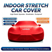 Housse de voiture en velours satiné super doux de luxe, toucher lisse, qualité velours sans plis pour coupé, berline, voiture de sport