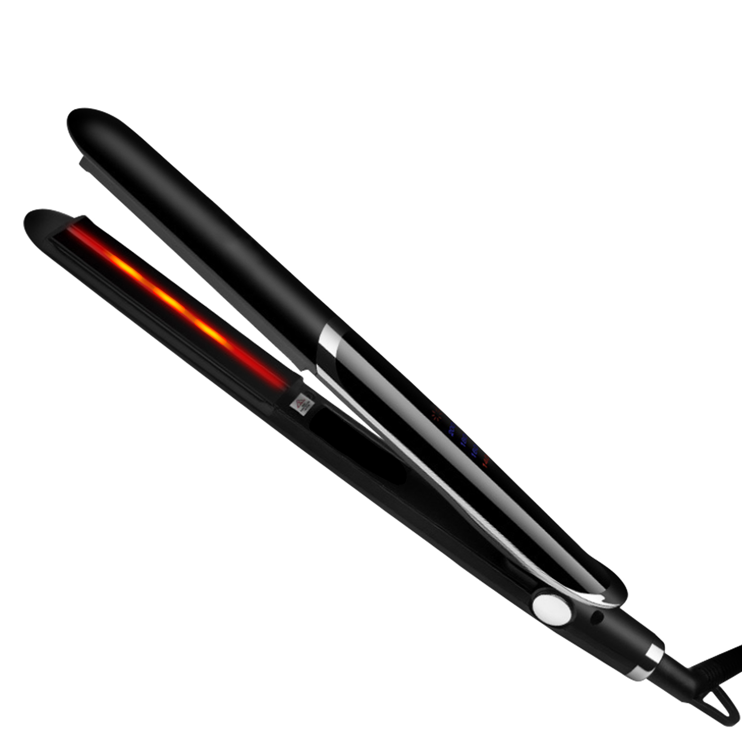 Утюжок для волос с инфракрасным прямым ЖК-дисплеем, плойка с отрицательными ионами, быстрое выпрямление, бигуди