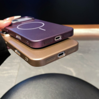Coque de protection magnétique PC effet métallique pour iPhone 18 17 16 15 14 13 12 11 Pro Max, haute esthétique, antichute