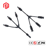 Connecteur de câble solaire photovoltaïque en cuivre de type Y IP67, adaptateurs parallèles 1000/1500V CC 30/50A 1P 1 2 3 4 voies, boîtier PPO pour panneau solaire