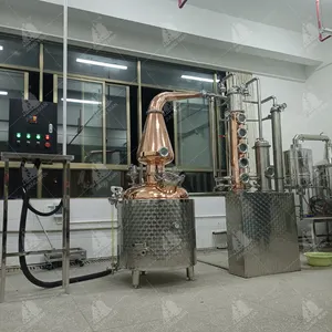 500 Litres Liqueur Gin Distiller Usine Vendre Cuivre Pot Distillerie Équipement Alcool Faisant La Machine
