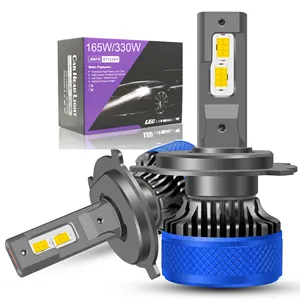 Yosovlamp new High power super power bright led headlight X60 165w 330W Car LED Headlight 6000K 12v 130w h7 lampadine per fari auto