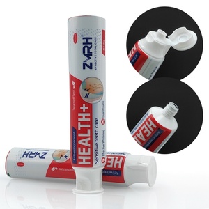 Tube d'emballage de dentifrice en plastique imprimé personnalisé, laminé ABL, nouveau contenant vide avec bouchon à vis - Product Image 1
