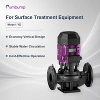 Pompe centrifuge verticale économique YD pour équipement de traitement de surface Débit 2,5-240 m³/h Hauteur de refoulement 7-63 m Puissance 0,37-37 kW DN25-150