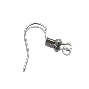 Stainless Steel Beaded Spring Ear <b>Hooks</b> Question Mark Shape For <b>Earring</b> Making DIY Jewelry Findings Silver Gold Rose Gold - Product Image 3