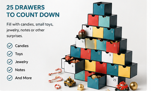 Unique Stackable Tree Shaped Advent <b>Calendar</b> Box Rigid Cardboard Empty Mystery Blind Box for Jewelry and Surprise Wholesale - Product Image 4