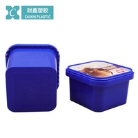Usine chinoise CX026B HDPP 750ml crème glacée/biscuits/bonbons/yaourt tasse boîte alimentaire en plastique emballage récipient en plastique