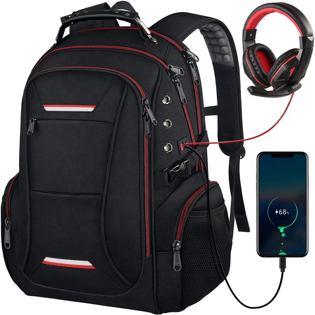 40L Large Capacity Backpack Men Multi Layer Pocket Backpack Business Bag Anti-theft Laptop Back Pack Travel Bagpack