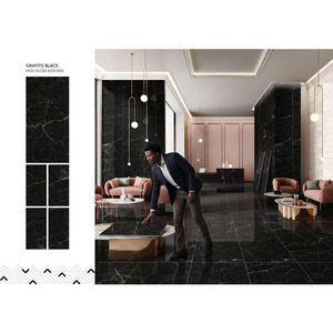 Azulejos de Porcelana con Aspecto de Mármol Azul Lapislázuli, 600x1200mm, Acabado Pulido de Alto Brillo, Colección para Interiores - Product Image 3