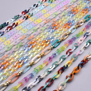 Lengte 70Cm Acryl Link Chain Twist Oval Open Ring Kettingen Voor Bag Zonnebril Schakels Sieraden Maken - Product Image 1