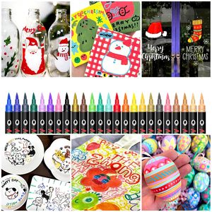 ชุดปากกามาร์คเกอร์แบบน้ำชนิดหัวตรง 12-256 สี รุ่นใหม่ สำหรับนักเรียน วาดภาพ ระบายสี  ปากกาอะคริลิคแบบน้ำชนิดหัวตรงรุ่นใหม่ - Product Image 3