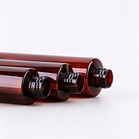 Bouteilles pulvérisatrices vides en PET ambré 100ml 120ml 150ml 200ml avec pompe à lotion à pression, flacons en plastique marron, vente en gros