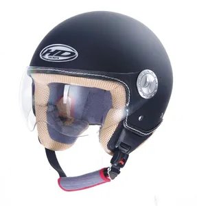 DOT onaylı rahat iç 3/4 açık yüz motosiklet kask Anti UV yarım yüz kask Para Moto sürme motosiklet kask