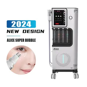 2024 Alice Super Bubble Hydra Dermabrasie Water Jetpeel Aqua Face Bubble Skin Clean Salon Apparaat Spa Uitrusten Hydro Gezichtsmachine