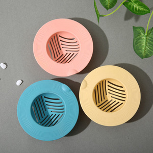 Planet Drain Anti Odor Plug 2.8 Inch Plastic Circle Minimalist Bathroom Floor Drain Cover Compression Fit Blue Orange Yellow - Product Image 2