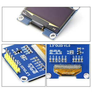 Beyaz/mavi 1.<span class=keywords><strong>3</strong></span> inç SPI arayüzü SH1106 sürücü 128*64 çözünürlük OLED ekran modülü - Product Image 4