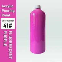 Peinture acrylique personnalisée Art fluide 60ml/120ml/500ml/1L Pigment fluorescent créatif phosphorescent pour coulage d'ours fluide