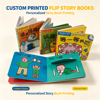 Livre cartonné interactif personnalisé pour enfants avec rabats, impression couleur pleine page, OEM, pour l'éducation précoce