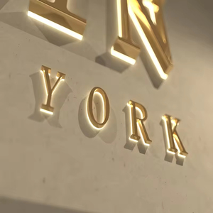 Lettres LED rétroéclairées extérieures étanches en acrylique 3D pour enseignes de restaurants de restauration rapide et devantures de cantines - Product Image 2