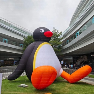 Modèle de pingouin géant gonflable personnalisé avec logo, personnage de dessin animé Oxford pour la décoration de centre commercial / <span class=keywords><strong>anniversaire</strong></span> / carnaval / boutique éphémère - Product Image 3