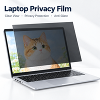 Pelindung Layar Privasi 180 Derajat Anti Cahaya Biru Anti Mata-mata Anti Guncangan Anti Gores Filter Privasi PET untuk Laptop