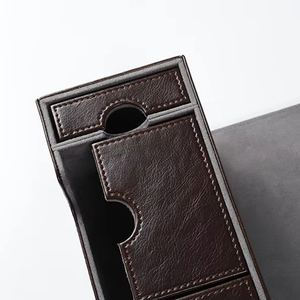 Elegante Caja de Almacenamiento de Cuero PU Color Marrón con Cierre Magnético, Capacidad para 220 Tarjetas TCG/CCG - Product Image 6