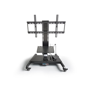 SHC322-D1000-101 Mobile TÉLÉVISEUR <span class=keywords><strong>Motorisé</strong></span> Sol Roulant Chariots <span class=keywords><strong>TV</strong></span> <span class=keywords><strong>pour</strong></span> <span class=keywords><strong>Écran</strong></span> Plat de 32 à 70 Pouces avec Roues Étagères - Product Image 1