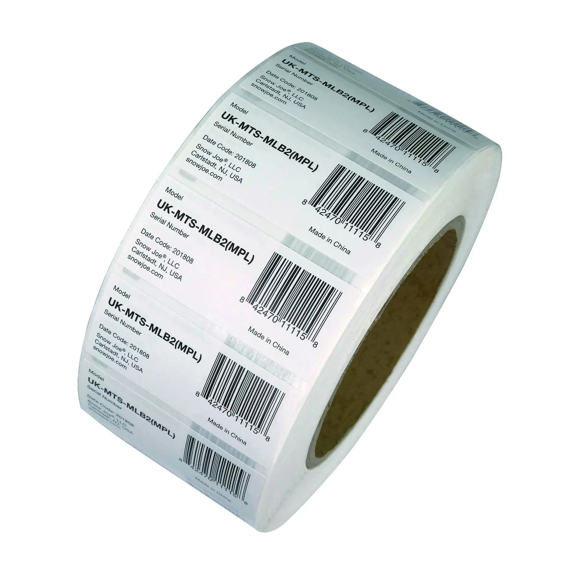 Custom UPC bar code sticker labels white coated paper printing adhesive stick label kraft paper Z ebra code stickers