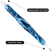 Kits d'outils de peinture au diamant en résine 5D, kit de stylos pour art au diamant fait main, accessoires de bricolage pour nail art, broderie au point de croix