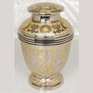 Nouveau Design d'urne pour adultes de l'exportation indienne, de qualité supérieure, pour crémation métallique, élégantes, commémoratives, pour cendres - Product Image 6