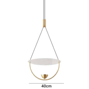 Lámpara Colgante Moderna Minimalista Nórdica en Forma de Media Luna, Creativa y Personalizada para Sala de Estar, Comedor o Exhibición, Iluminación con Alimentación de CA - Product Image 5