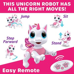 <span class=keywords><strong>Jouet</strong></span> robotique électrique pour animaux de compagnie Dwi Dowellin en forme de <span class=keywords><strong>licorne</strong></span> avec gestes interactifs de la main, <span class=keywords><strong>robot</strong></span> télécommandé avec son et lumière - Product Image 3