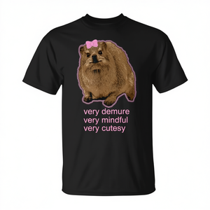 Demure Mindful And Cutesy Rock Hyrax <b>Daisy</b> <b>T</b>-<b>Shirt</b> - Product Image 2