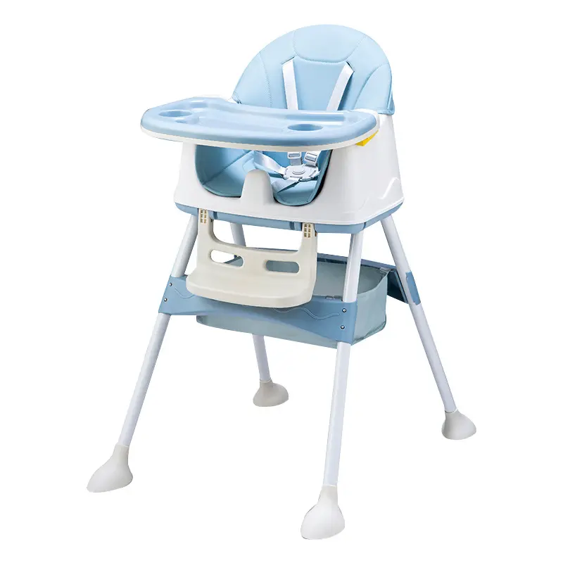 Silla de comedor alta ajustable para bebés, asiento de comedor ligero y portátil