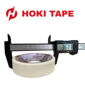 Hoki 150mic ruban de masquage 24mm X 15yard papier sensible à la pression pour un retrait facile et propre utile pour protéger le marquage de la peinture - Product Image 4