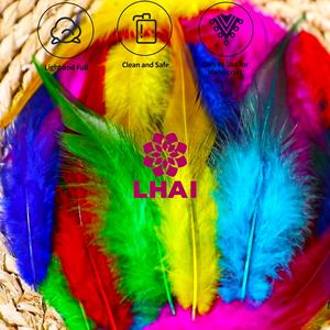 6-8 ''15-20cm Plumes de selle de coq colorées Plumes de poulet Plumas pour la pêche à la mouche Arts et artisanat - Product Image 4